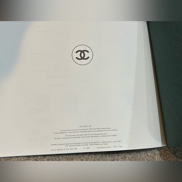 Chanel Catalogue Croisière Photos By Karl Lagerfeld 1998 Chanel Boutique Paris - Picture 11 of 12